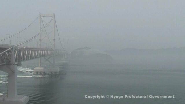 霧の大鳴門橋（淡路島百景）