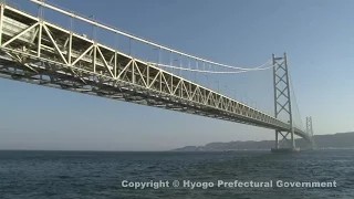 明石海峡大橋（舞子公園・西側からの風景）